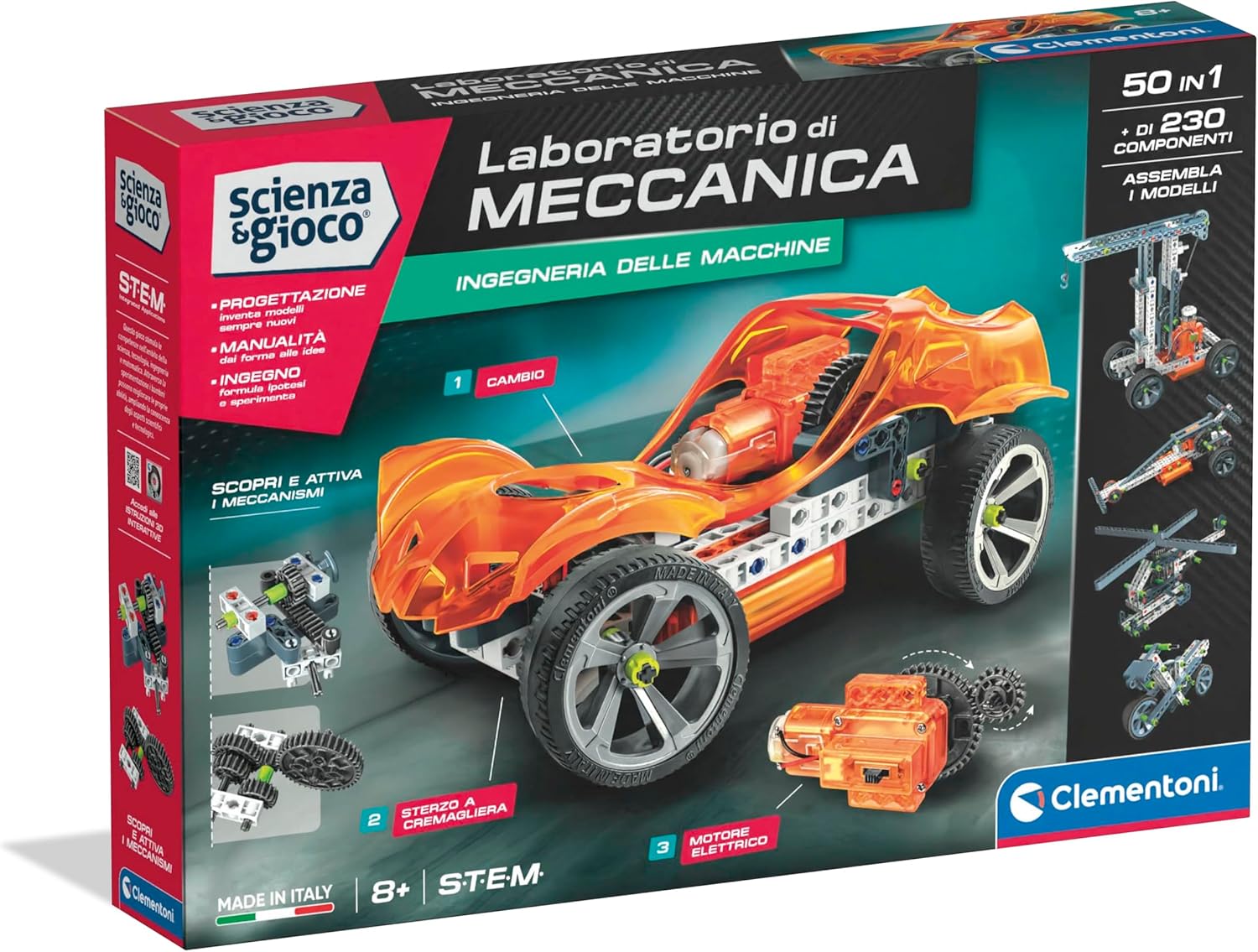 Clementoni Laboratorio di Meccanica  Ingegneria delle Macchine 50 in 1
