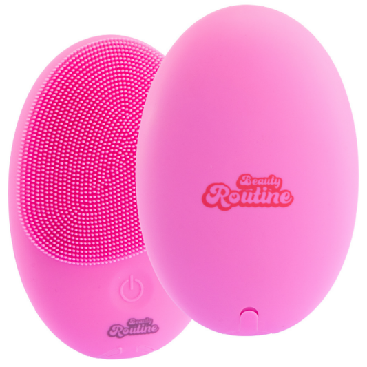 Beauty Routine Spazzola Viso Sonica  Schiuma e Lava SkinCare Brush Rosa