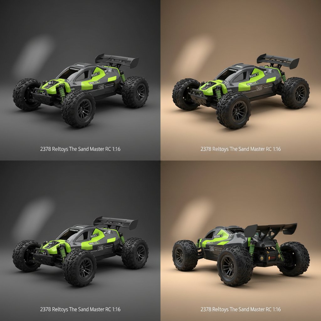 2378 Reeltoys The Sand Master RC 1:16 verde o arancione , assortito