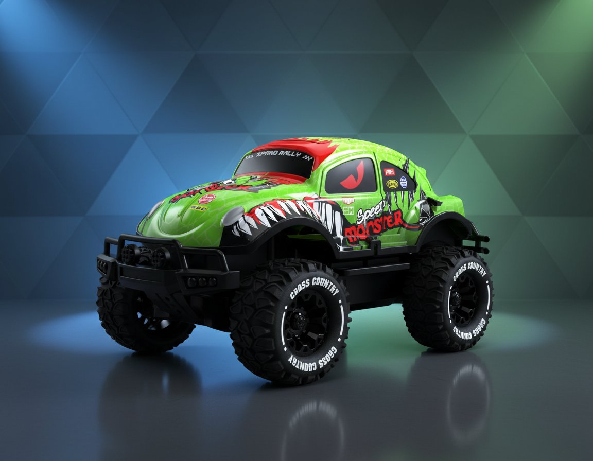 ReelToys Flash Rebel RC 1:16 Auto Radiocomandata con Luci e Suoni Colori Assorti