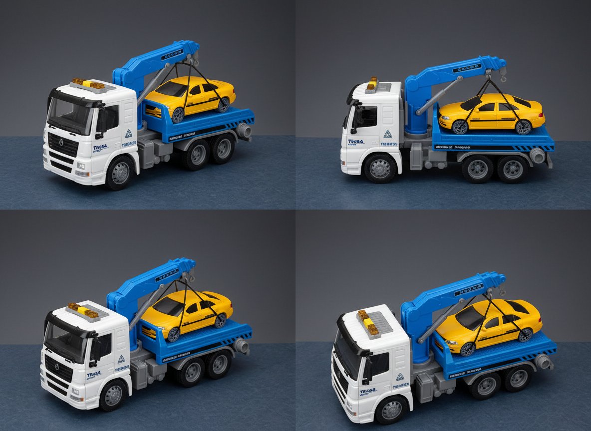 0344 ReelToys Service Truck Camion a frizione con veicolo luci e suoni