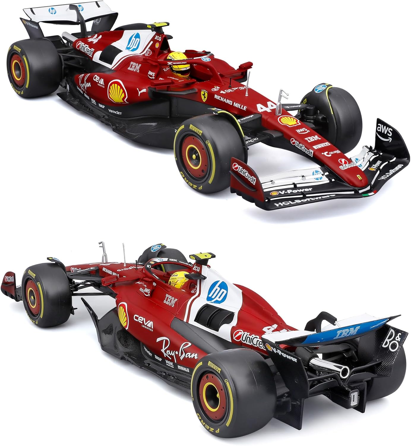 18-16816H Burago F1 Ferrari  SF-25 #44 Hamilton -1:18