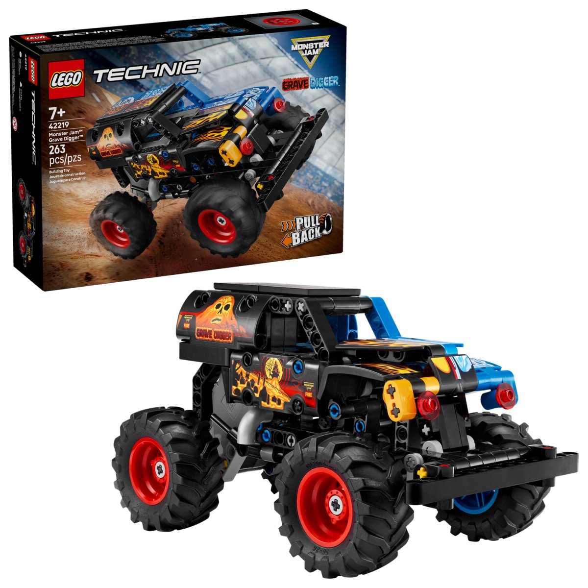 42219 LEGO Technic Monster Jam Grave Digger Fuoco e Ghiaccio