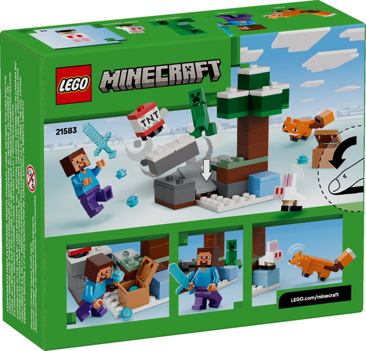 21583 LEGO Minecraft Avventura di Steve nella taiga