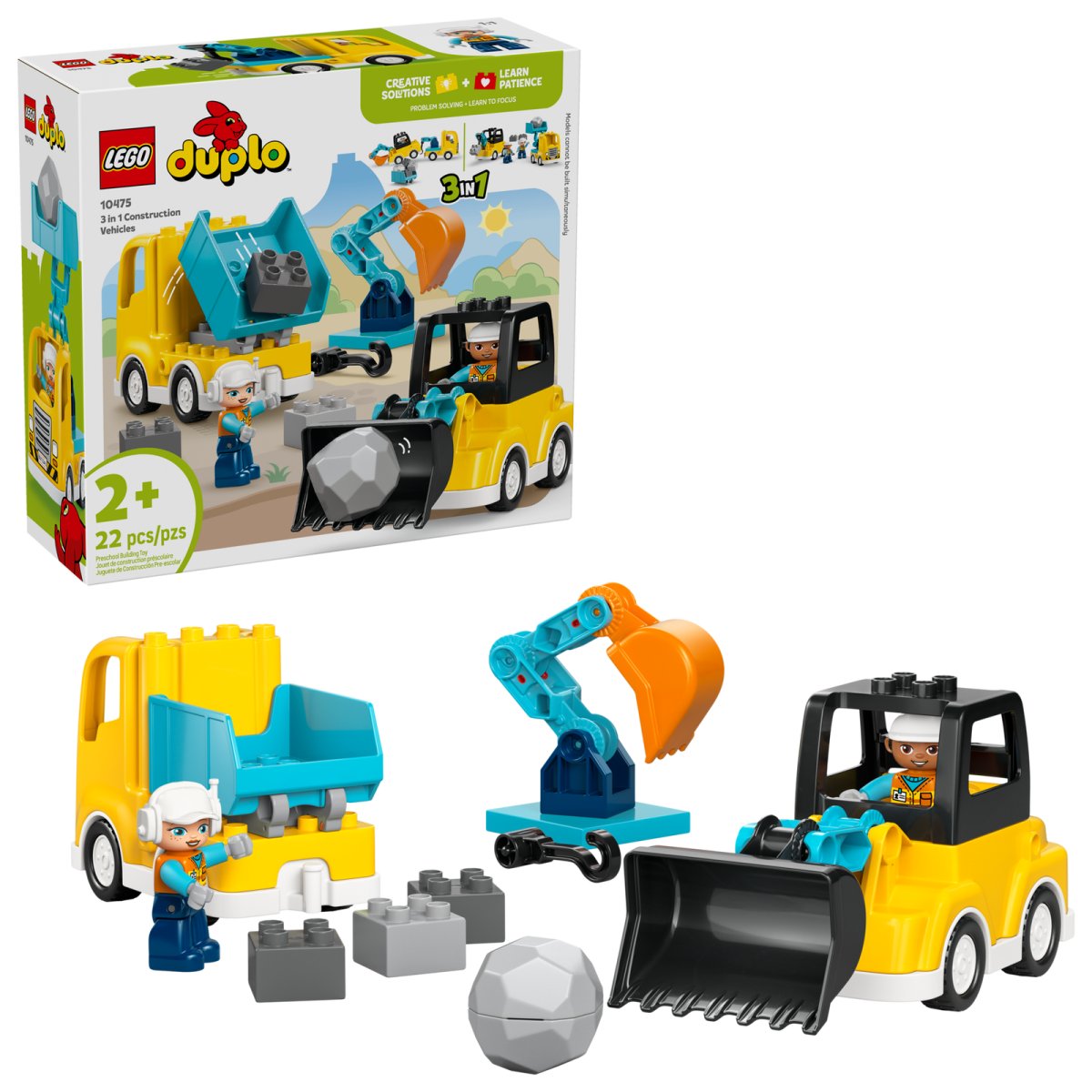 10475 LEGO DUPLO Town Veicoli da cantiere 3 in 1