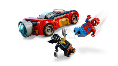 76336 LEGO Super Heroes Marvel Auto di Spider-Man vs. Venomized Wolverine
