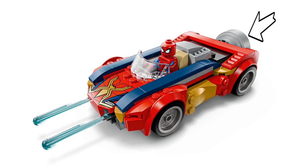 76336 LEGO Super Heroes Marvel Auto di Spider-Man vs. Venomized Wolverine