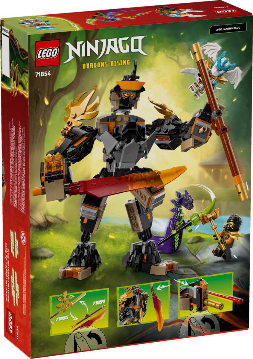 71854 LEGO Ninjago Mech della missione di Cole e drago Zane