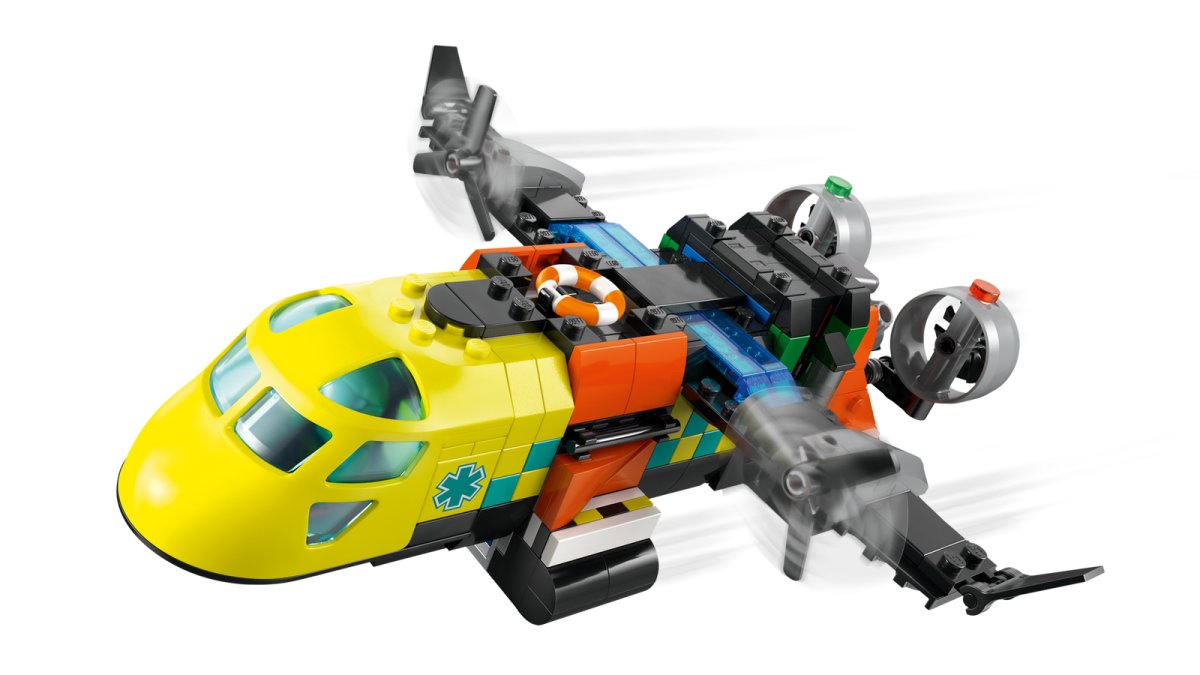 60505  LEGO City Great Vehicles Remix aereo, camion di servizio e hovercraft
