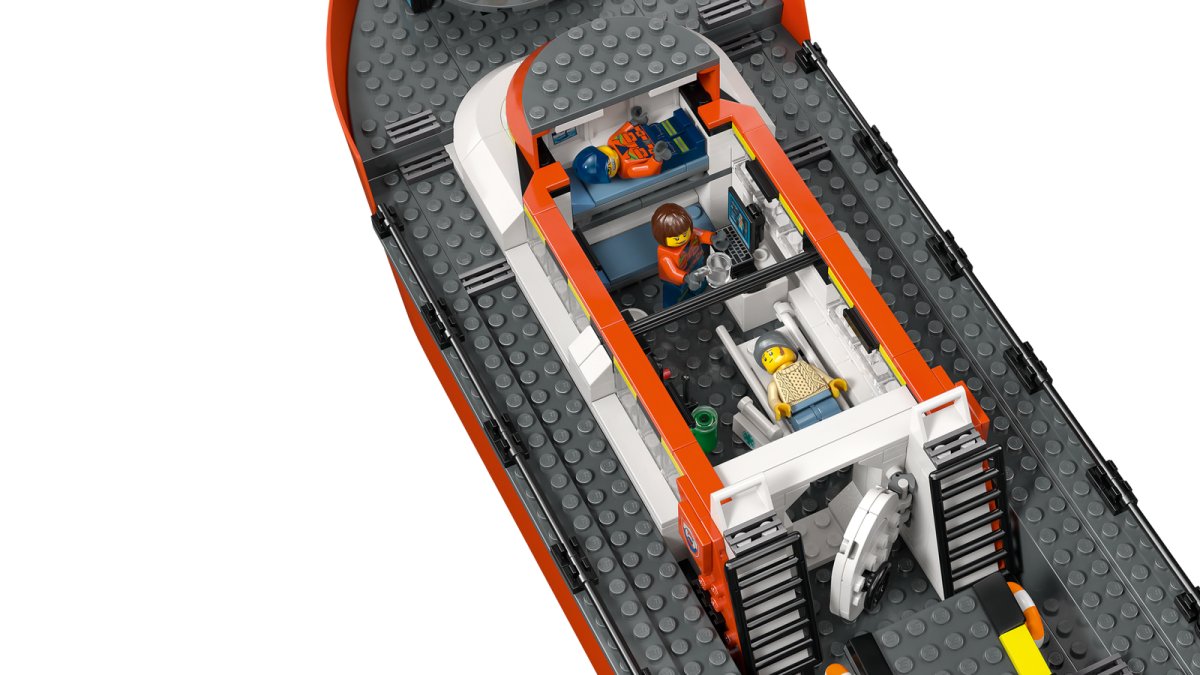 60504 LEGO City Exploration Motoscafo di soccorso ed elicottero della Guardia Co