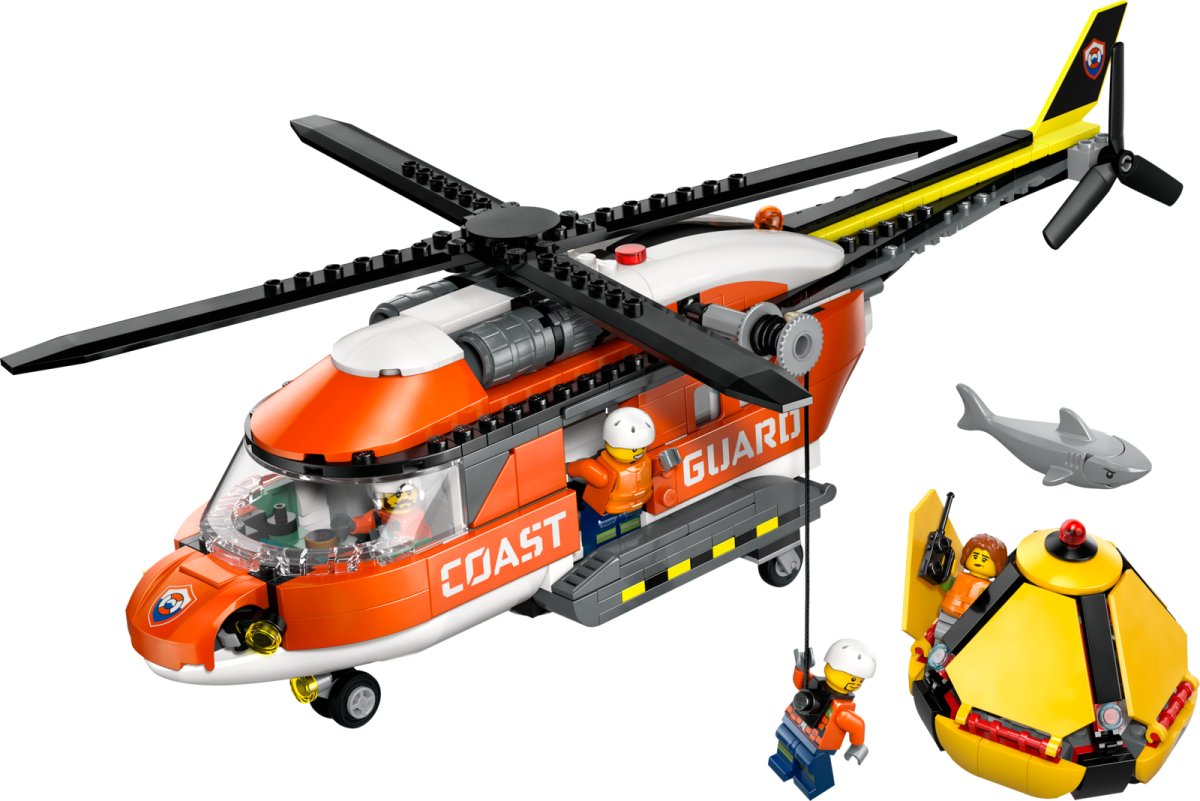 60503 LEGO City Exploration Elicottero della Guardia Costiera