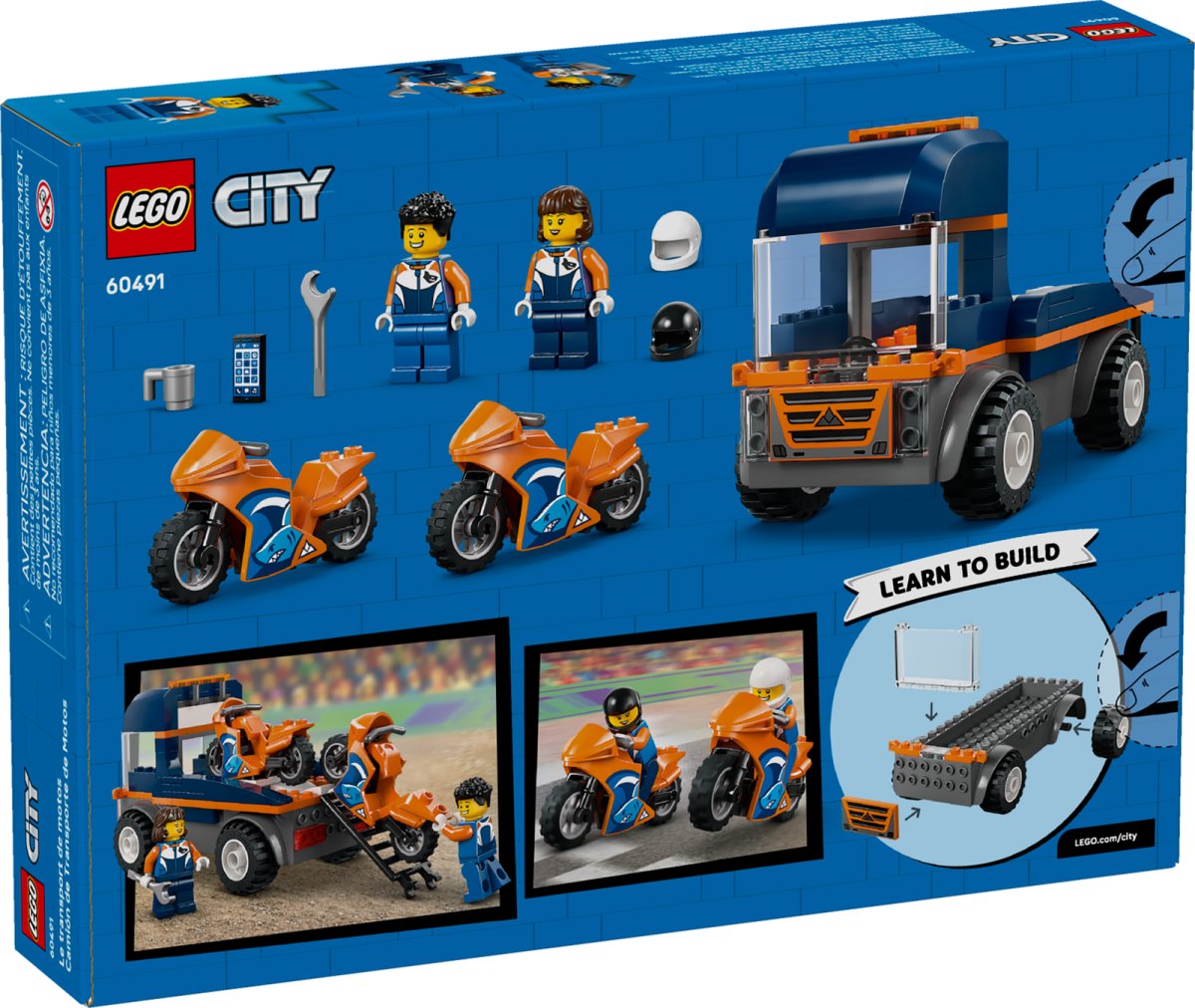 60491 LEGO City Great Vehicles Trasportatore di moto