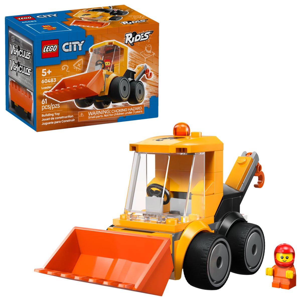 60483 LEGO City Brick Rides Veicoli  Ruspa da cantiere