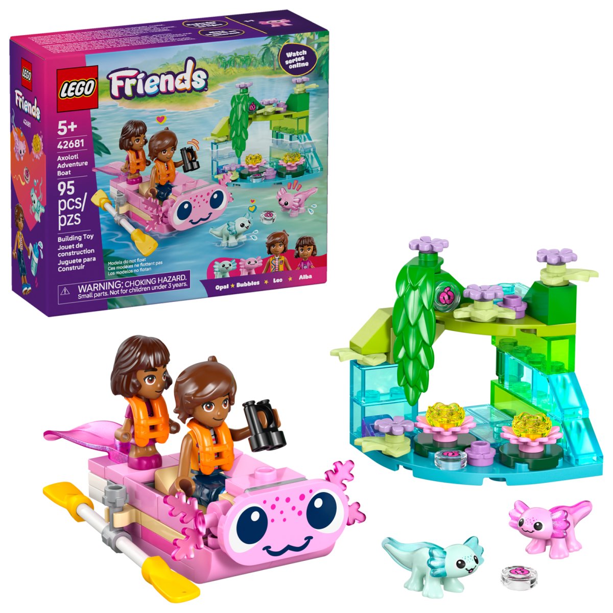 42681 LEGO Friends Barca d avventura Axolotl