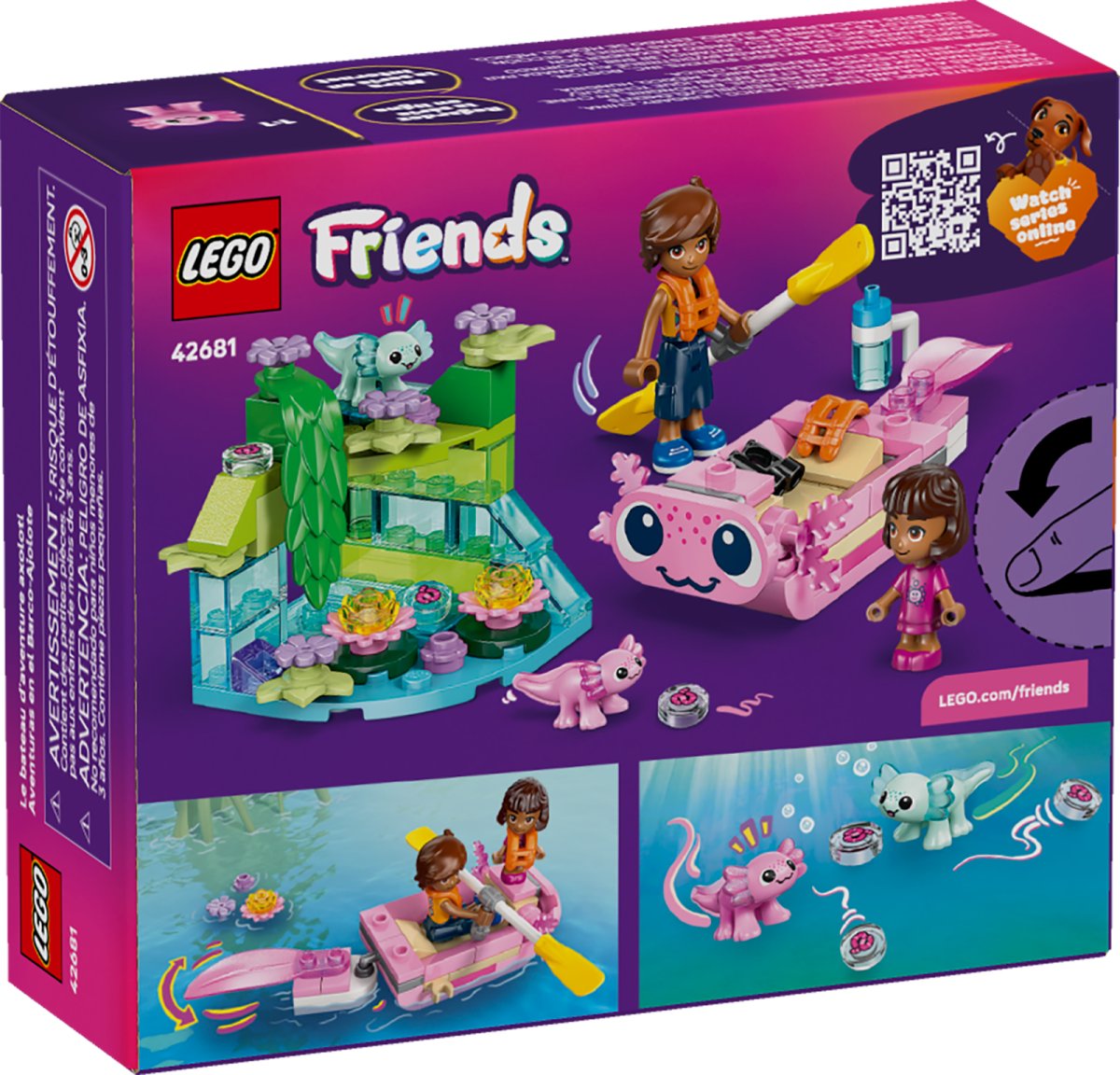42681 LEGO Friends Barca d avventura Axolotl