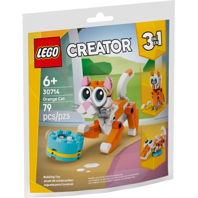 30714 LEGO Polybag Creator Recruitment Bags Gatto arancione
