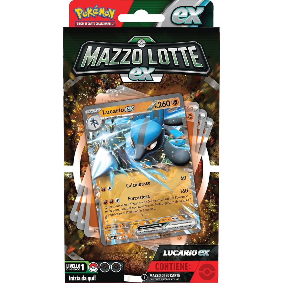 Gamevision Pokémon Trading Card Game  Mazzo Lotte EX  Lucario EX o Ampharos EX