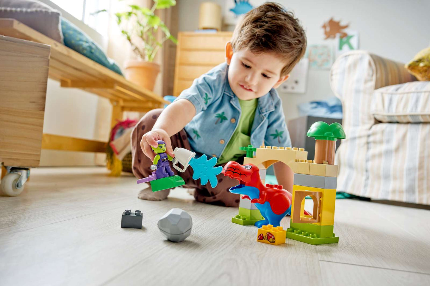 10463 Lego Duplo Dinosauro Spidey-Rex vs. Goblin