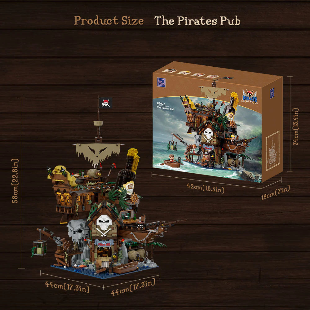 PANTASY set di mattoncini collezione Retrò: Il Pub dei Pirati