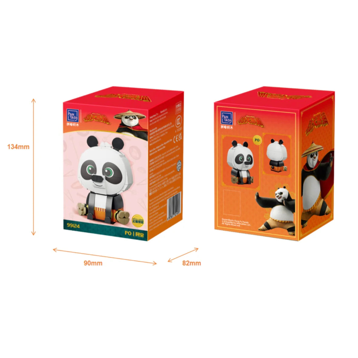 99124 Pantasy Kung Fu Panda Personaggio Po  Set Costruzioni da Collezione