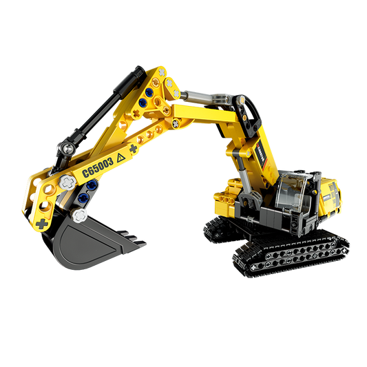 CADA Escavatore - Set Mattoncini Mezzo da Cantiere - 467 Pezzi