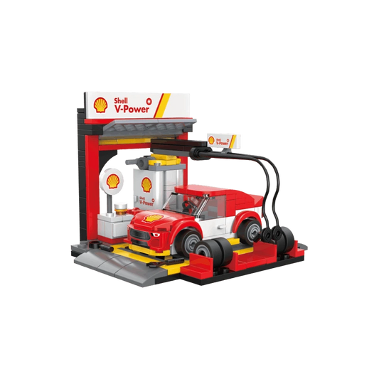 DBLC66035W Cada Shell Racing Team Pit Stop - Stazione Mattoncini - 237 Pezzi