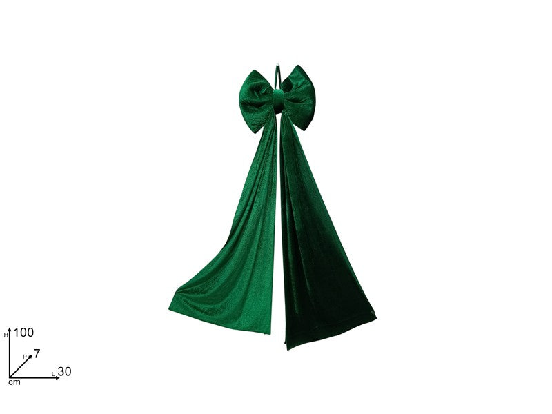 FIOCCO 30X100 CM EFFETTO VELLUTO VERDE HJ2026-104-30