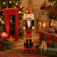 Schiaccianoci Soldato in Legno 40 cm con Calendario Countdown Natale Colore Casu