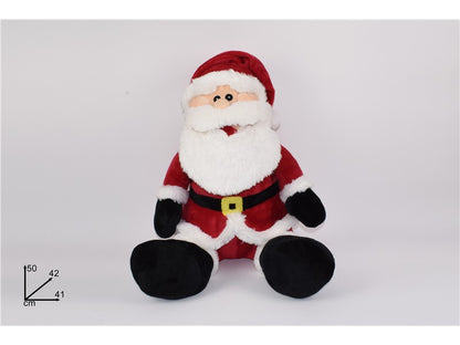 Babbo Natale Peluche 50 cm Morbido Decorativo