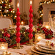FA20469-7A/RED Candele Decorative a Palline Rosse 30 cm  Set 2 Pezzi 150 g