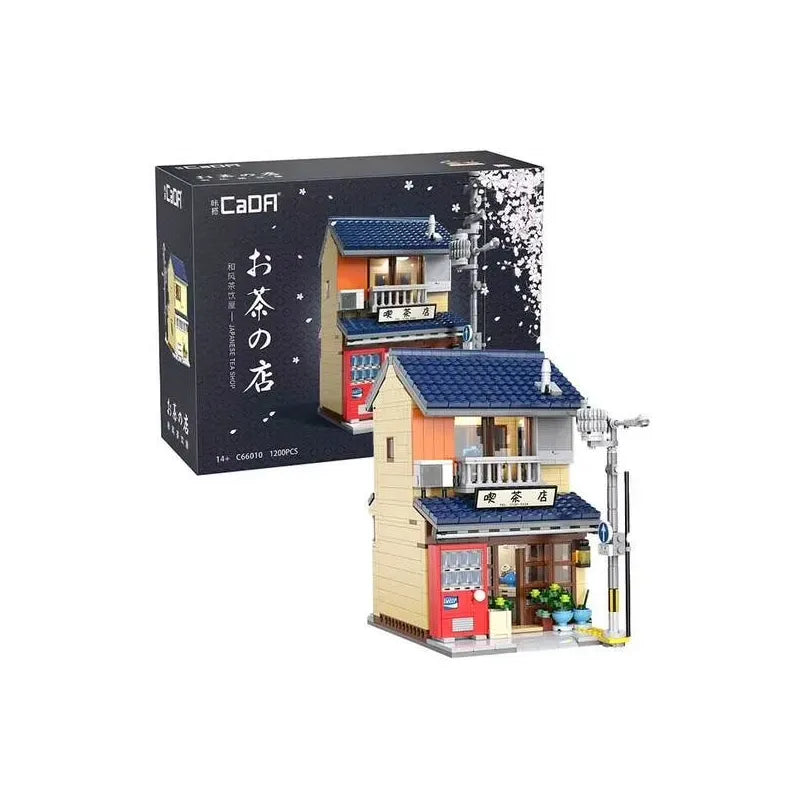 C66010W CaDA Japanese Tea Shop  Set Costruzioni Machiya Giapponese con Luci USB
