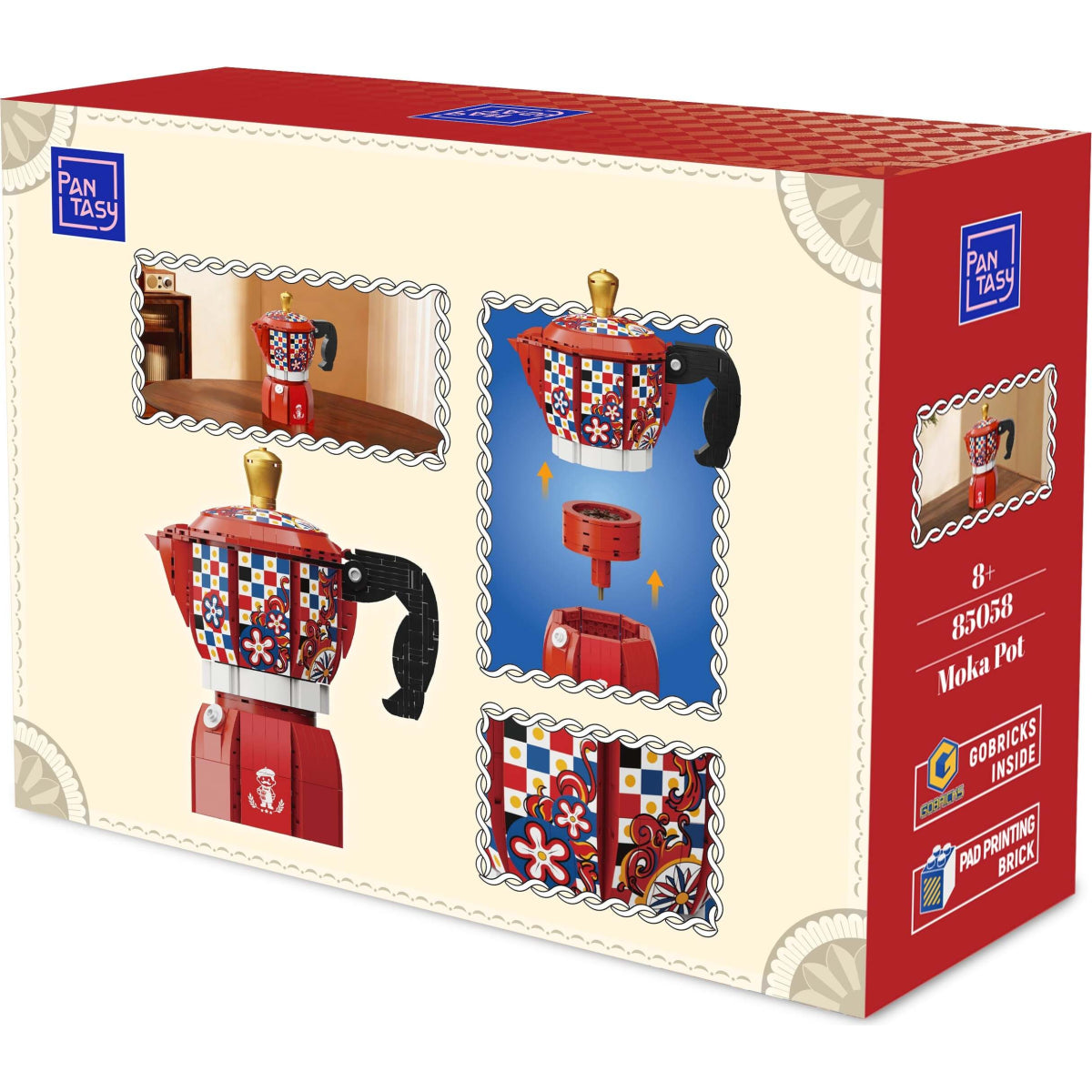 85058 Pantasy set mattoncini Collezione Retrò La Moka del Caffè