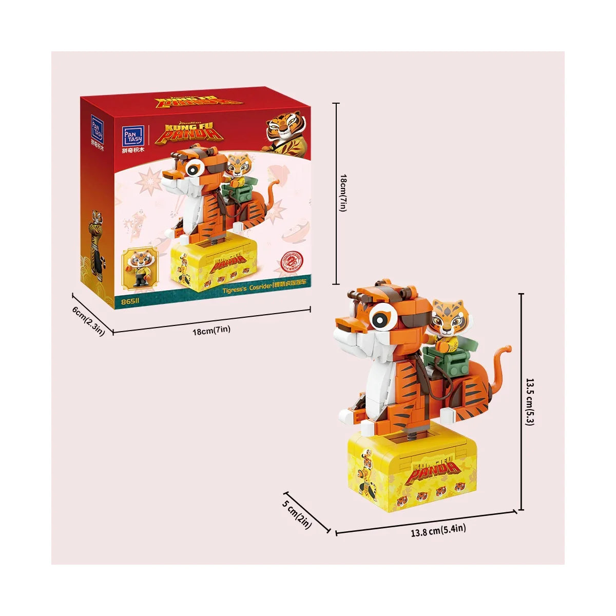 86511 PANTASY set di mattoncini collezione Kung Fu Panda : Tigress on SkateKart