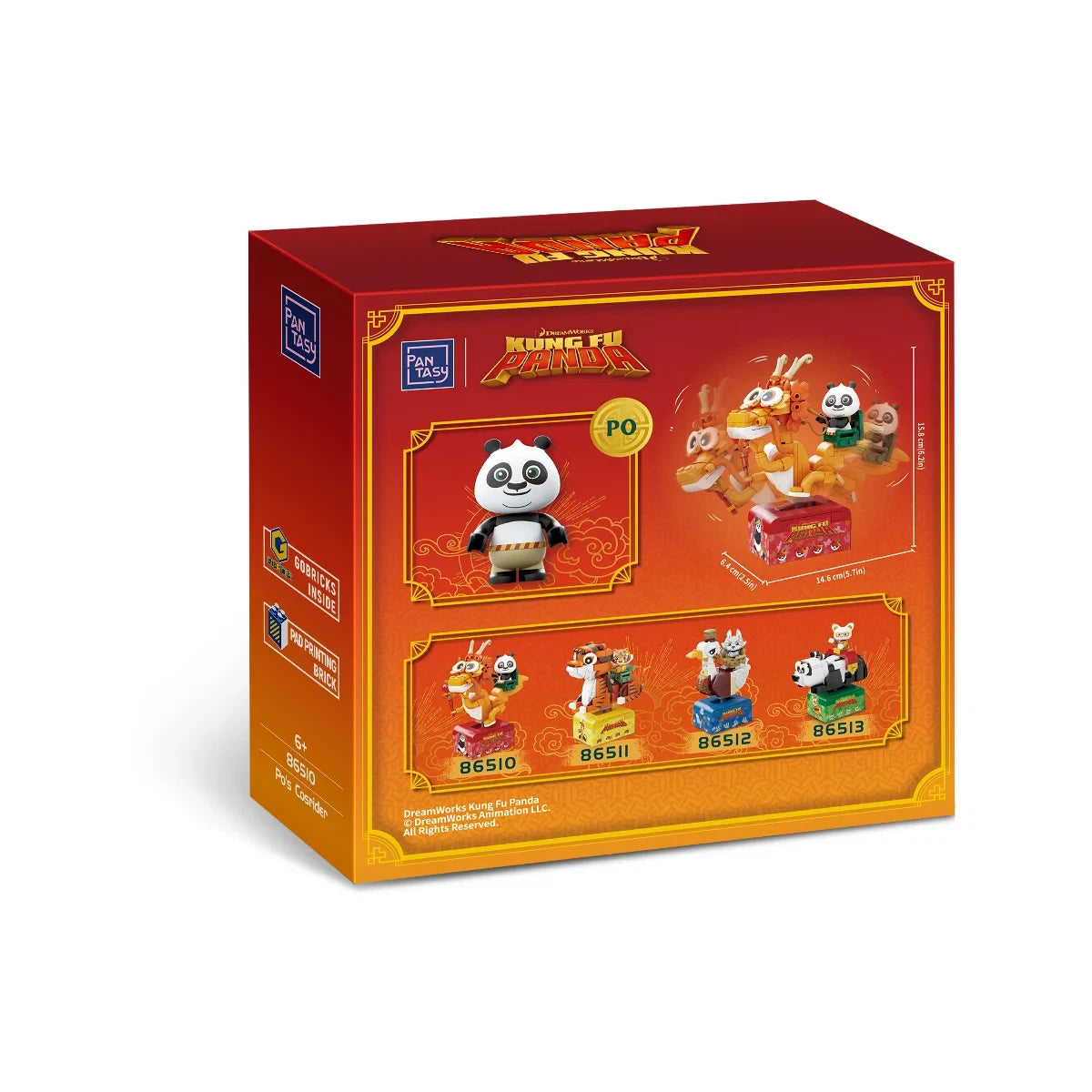 86513 PANTASY set di mattoncini collezione Kung Fu Panda : SHIFU on SkateKart